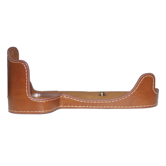 1/4 inch Thread PU Leather Camera Half Case Base for Canon EOS 80D / 70D(Brown) by buy2fix