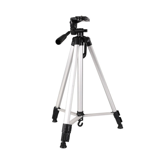 Live Broadcast Tripod 3-Section Folding Legs Aluminum Alloy Tripod Mount with U-Shape Three-Dimensional Tripod Head & Phone Clamp for DSLR & Digital Camera, Adjustable Height: 47.5-133cm by buy2fix