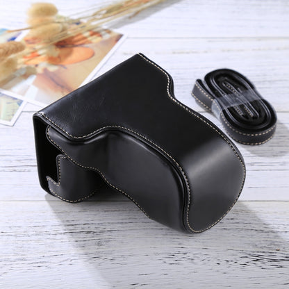 Full Body Camera PU Leather Case Bag with Strap for FUJIFILM X-A3 / X-A2/ X-M1 / X-A10 (16-50mm / 18-55mm / XF 35mm Lens)(Black) by buy2fix