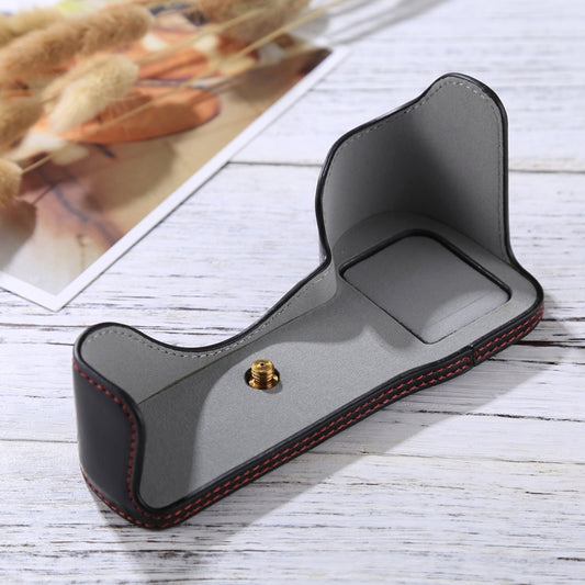 1/4 inch Thread PU Leather Camera Half Case Base for Sony A7S2 / A7R2 / A7K2 / A7 II(Black) by buy2fix