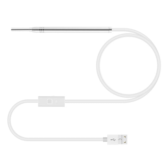 1MP HD Visual Ear Nose Tooth Endoscope Borescope with 6 LEDs, Lens Diameter: 3.9mm(Silver) by buy2fix