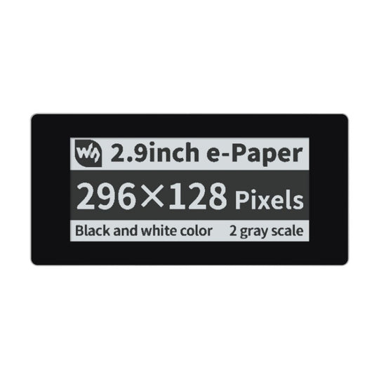 Module e-Paper tactile noir/blanc Waveshare 2,9 pouces 296 x 128 pixels pour Raspberry Pi Pico, interface SPI