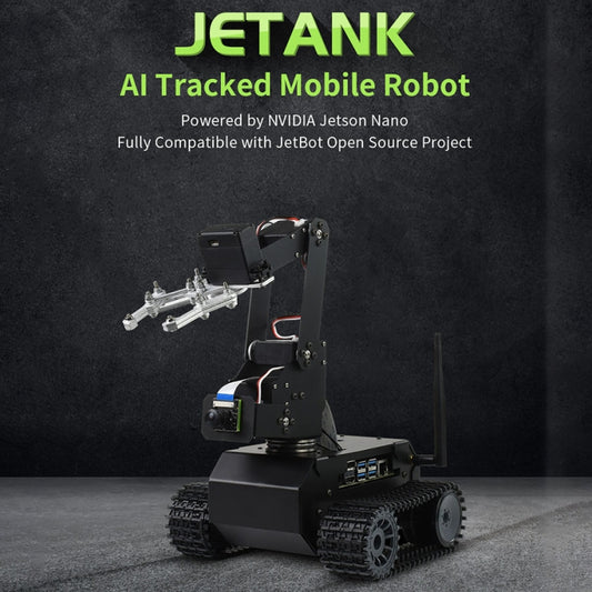 Waveshare JETANK AI Tracked Mobile Robot Kit, Based on Jetson Nano, EU Plug - Robotics Accessories by WAVESHARE | Online Shopping UK | buy2fix