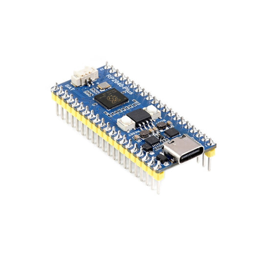 Carte MCU de type Pico Waveshare RP2040-Plus basée sur Raspberry Pi MCU RP2040, avec Pinheader