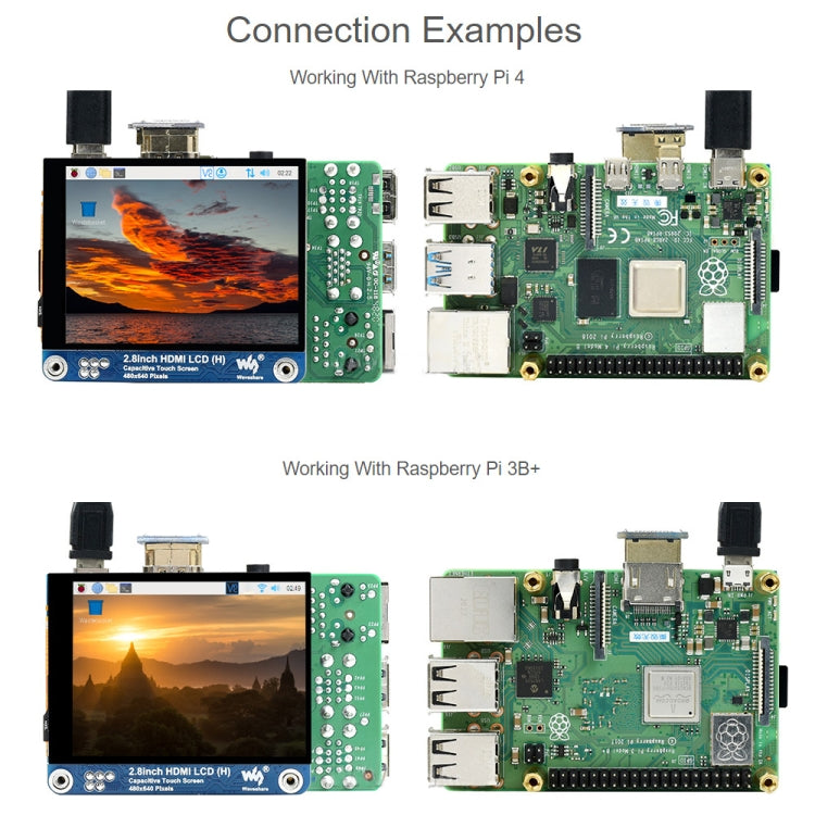 Waveshare 2.8 inch 480x640 HDMI IPS LCD Display (H) Fully Laminated Screen - Modules Expansions Accessories by WAVESHARE | Online Shopping UK | buy2fix