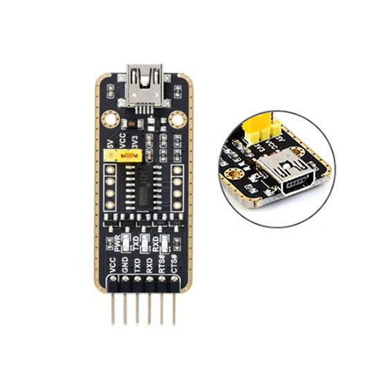 Connecteurs de module de transmission à haut débit Waveshare Mini USB vers UART
