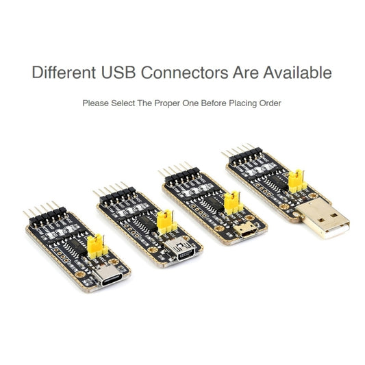 Waveshare USB-A to UART High Band Rate Transmission Module Connectors by WAVESHARE