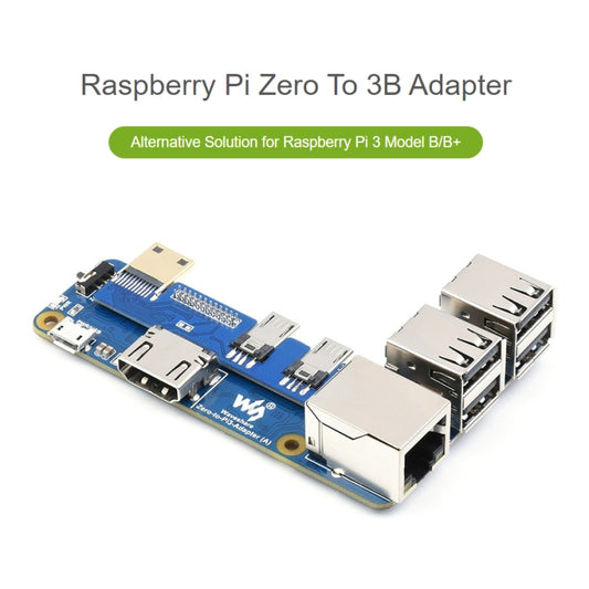 Waveshare Raspberry Pi Zero To 3B Adapter for Raspberry Pi 3 Model B/B+ by WAVESHARE