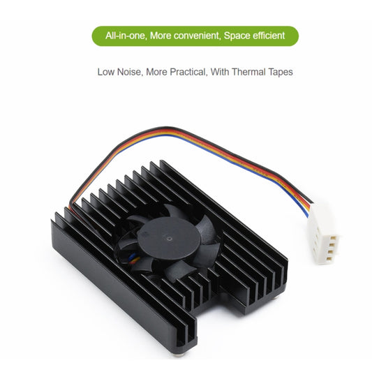 Waveshare Dedicated All-in-One 3007 Cooling Fan for Raspberry Pi CM4, Speed Adjustable, with Thermal Tapes by WAVESHARE