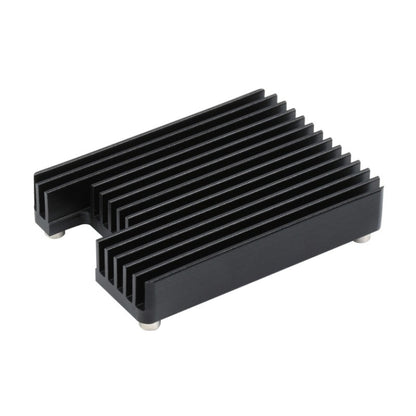 WAVESHARE Aluminum Heatsink for Raspberry Pi CM4, with Antenna Notch (Black) - Consumer Electronics by WAVESHARE | Online Shopping UK | buy2fix