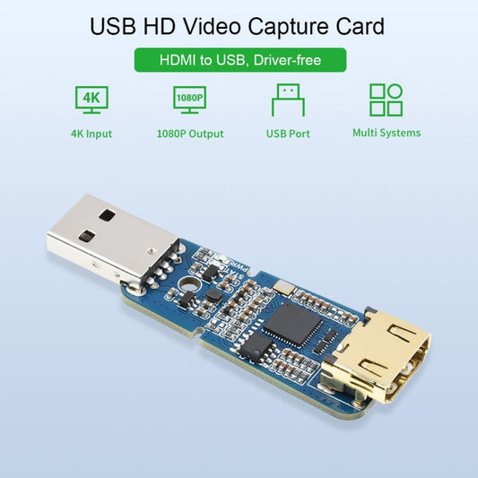 Waveshare USB Port High Definition HDMI Video Capture Card for Gaming / Streaming / Cameras by WAVESHARE