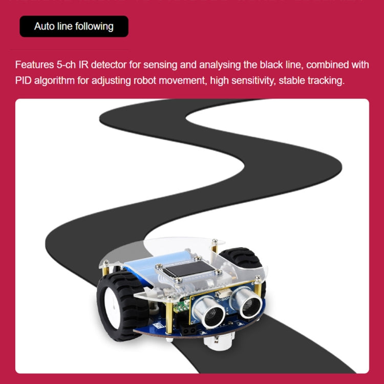 Waveshare PicoGo Mobile Robot, Based on Raspberry Pi Pico, Self Driving, Remote Control(EU Plug) - Consumer Electronics by WAVESHARE | Online Shopping UK | buy2fix