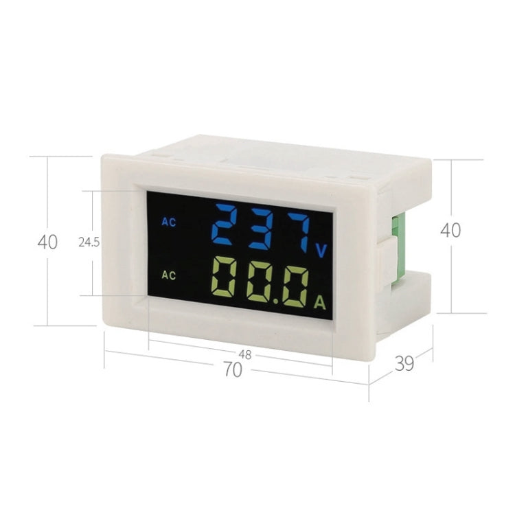 D85-2042A 110V 220V 380V 100A Digital AC Voltmeter Ammeter Current Amps Volt Meter LCD Panel Monitor (Black) - Consumer Electronics by buy2fix | Online Shopping UK | buy2fix