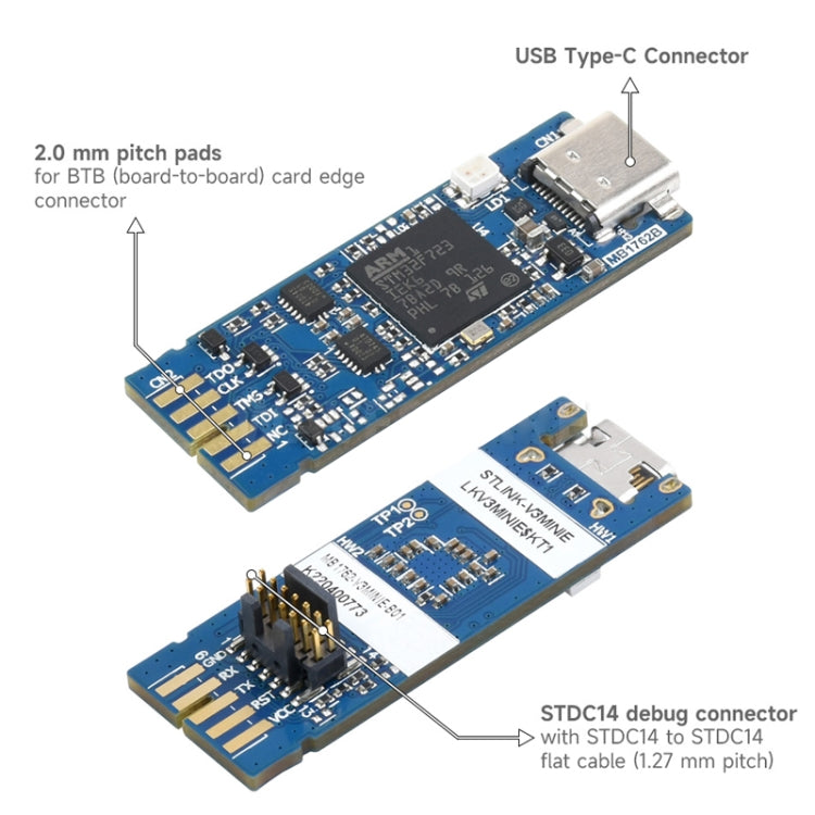 Waveshare STLINK-V3MINIE In-Circuit Debugger And Programmer Board For STM32 - Consumer Electronics by WAVESHARE | Online Shopping UK | buy2fix