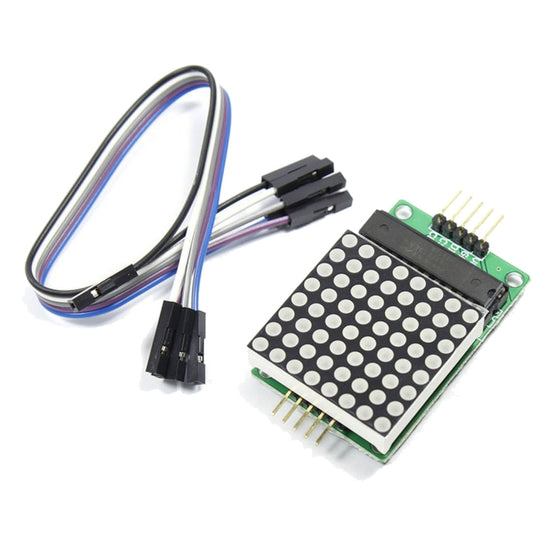 MAX7219 New Red Dot Matrix Module Support Common Cathode Drive with 5-Dupont Lines for Arduino by buy2fix