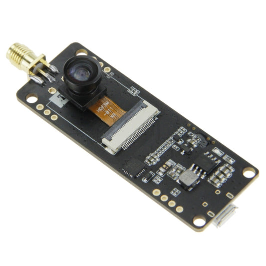 TTGO Fish-eye Lens Camera Module OV2640 SMA WiFi 0.91 OLED Development Board with 3dbi Antenna by TTGO