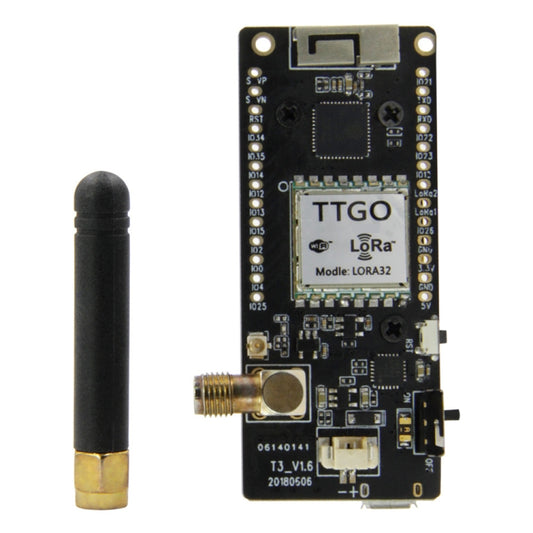 TTGO LORA32 V2.1 ESP32 0.96 inch OLED Bluetooth WiFi Wireless Module 433MHz SMA IP5306 Module with Antenna by TTGO