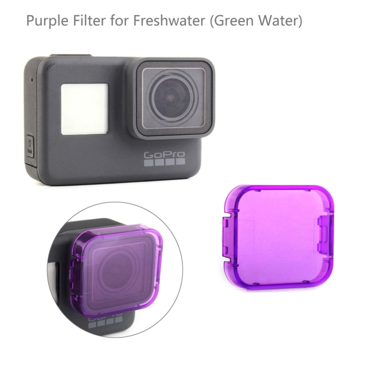 6 in 1 for GoPro HERO5 Sport Action Camera Professional Colorized Lens Filter(Red + Yellow + Purple + Pink + Orange + Grey) - DJI & GoPro Accessories by buy2fix | Online Shopping UK | buy2fix
