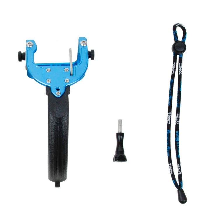 TMC P4 Trigger Handheld Grip CNC Metal Stick Monopod Mount for GoPro HERO4 /3+(Blue) - DJI & GoPro Accessories by TMC | Online Shopping UK | buy2fix