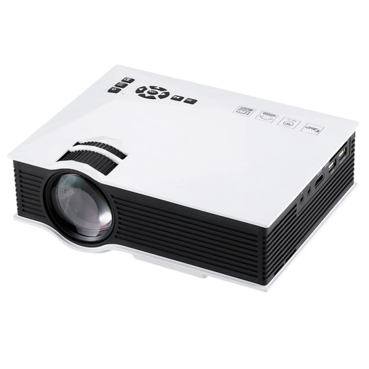 UC68 1200 Lumens HD 800 x 480 Digital LED Projector with Remote Control, Support USB / SD / VGA / HDMI(White) by buy2fix