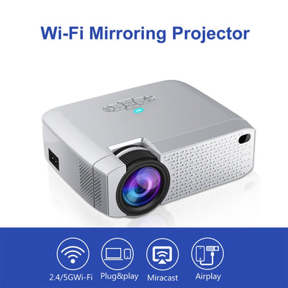 D40S 1600 Lumens Portable Home Theater LED HD Digital Projector (Silver) - LED Projector by buy2fix | Online Shopping UK | buy2fix