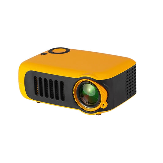 A2000 Portable Projector 800 Lumen LCD Home Theater Video Projector, Support 1080P, AU Plug (Yellow) by buy2fix
