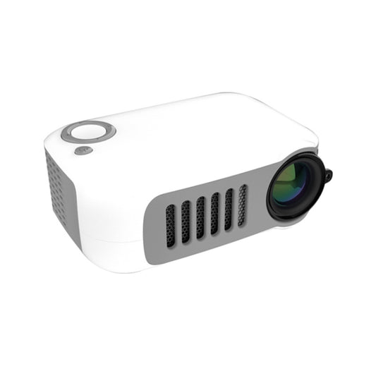 A2000 1080P Mini Portable Smart Projector Children Projector, UK Plug(White Grey) by buy2fix