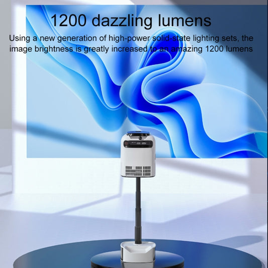 TS-1 1080P Android System HD Convenient Integrated Lift Smart Projector(Grey) by buy2fix