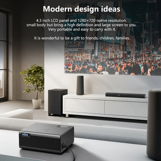 RD825 1280x720 2200LM Mini LED Projector Home Theater, Support HDMI & AV & VGA & USB, General Version (Silver) by buy2fix