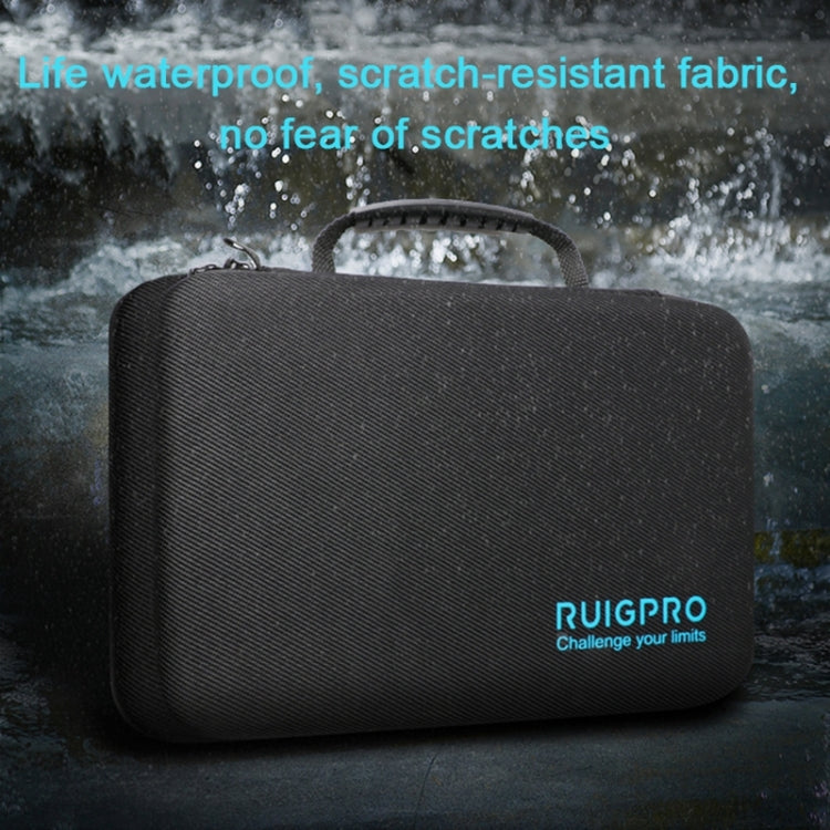 RUIGPRO Shockproof Waterproof Portable Case Box for DJI Osmo Action, Size: 33.5cm x 22.7cm x 6.3cm(Black) - Case & Bags by RUIGPRO | Online Shopping UK | buy2fix