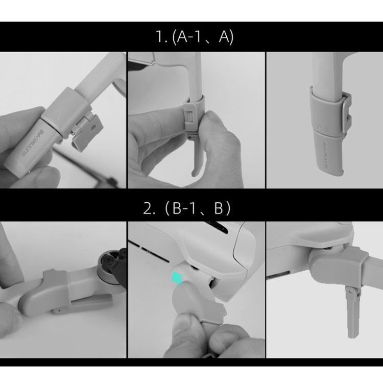 Sunnylife MM-LG541 Foldable Heightened Landing Gears for DJI Mavic mini (Grey) - DJI & GoPro Accessories by Sunnylife | Online Shopping UK | buy2fix