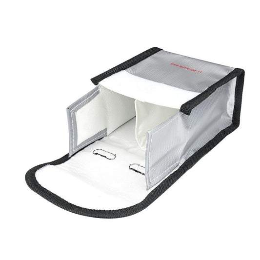 RCSTQ for DJI FPV Combo 2 x Batteries Li-Po Safe Explosion-proof Storage Bag(Silver) by RCSTQ