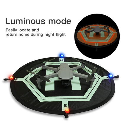 RCGEEK 55cm Round Portable Parking Apron Foldable Landing Pad with Night Light for DJI Mavic Mini / Air 2S / FPV - DJI & GoPro Accessories by buy2fix | Online Shopping UK | buy2fix