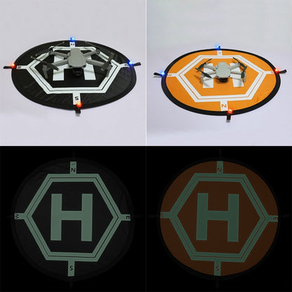 RCGEEK 55cm Round Portable Parking Apron Foldable Landing Pad with Night Light for DJI Mavic Mini / Air 2S / FPV - DJI & GoPro Accessories by buy2fix | Online Shopping UK | buy2fix