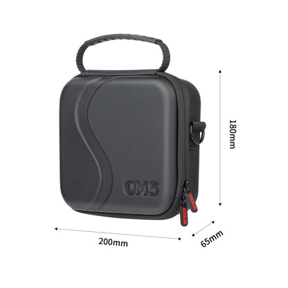 STARTRC Portable PU Leather Storage Bag Carrying Case for DJI OM 5, Size: 20cm x 18cm x 6.5cm(Black) - DJI & GoPro Accessories by STARTRC | Online Shopping UK | buy2fix