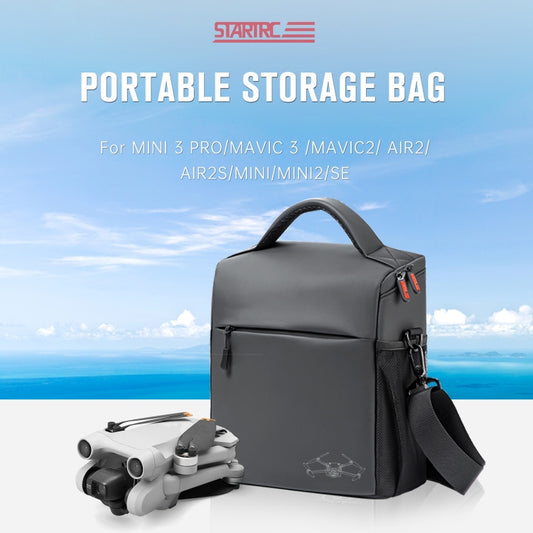 STARTRC Portable Carry Box Single Shoulder Storage Bag for DJI Mini 3 Pro / Air 2S / Mini 2 / Mavic 3 / Air 2 (Black) by STARTRC
