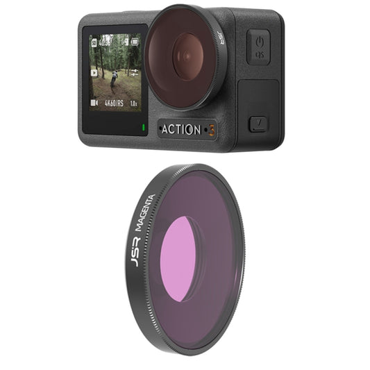 JSR Diving Color Lens Filter For DJI Osmo Action 3 / GoPro Hero11 Black / HERO10 Black / HERO9 Black(Purple) - DJI & GoPro Accessories by JSR | Online Shopping UK | buy2fix