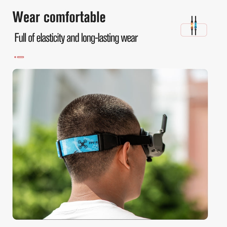 For DJI Avata Goggles 2 STARTRC Headband Elastic Straps(Blue) - DJI & GoPro Accessories by STARTRC | Online Shopping UK | buy2fix