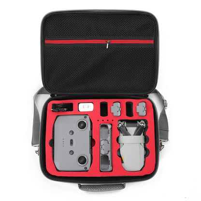 For DJI Mini 2 SE Grey Shockproof Carrying Hard Case Shoulder Bag, Size: 29 x 19.5 x 12.5cm (Red) - DJI & GoPro Accessories by buy2fix | Online Shopping UK | buy2fix