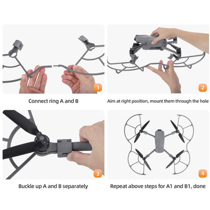 For DJI Air 3 Sunnylfe KC680 Drone Propeller Protective Guard Anti-collision Ring (Grey) - Others by Sunnylife | Online Shopping UK | buy2fix