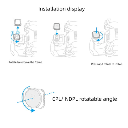 JSR Drone ND16 Lens Filter for DJI MAVIC Air 2 - DJI & GoPro Accessories by JSR | Online Shopping UK | buy2fix