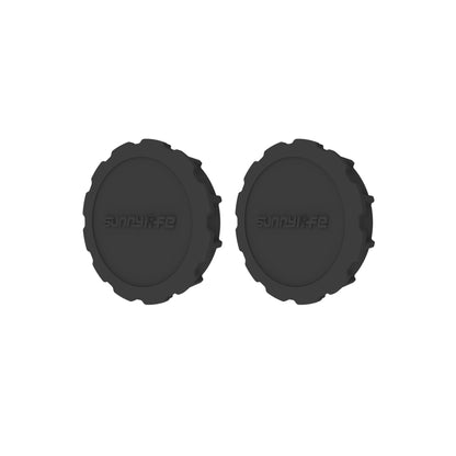 For DJI Osmo Action 3 / 4 Sunnylife 2pcs Scratch-resistant Camera Lens Cap Cover (Black) -  by Sunnylife | Online Shopping UK | buy2fix