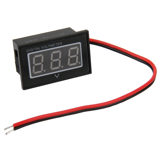 V40D 2 Wires Blue Light Display Mini Waterproof IPX4 Digital Voltage Meter, Measure Voltage: DC 2.5-30V by buy2fix