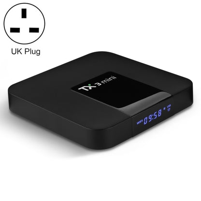 TX3 mini 4K HD Smart TV Box, Android 10.0, H616/H313 up to 1.2 GHz, Quad Core ARM Cortex-A53, 2GB + 16GB, Support 2.4G/5G WiFi, HDMI, AV, LAN, TF Card, UK Plug - Consumer Electronics by buy2fix | Online Shopping UK | buy2fix