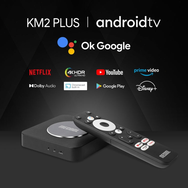 MECOOL KM2 Plus 4K Smart TV BOX Android 11.0 Media Player with Remote Control, Amlogic S905X2 Quad Core, RAM: 2GB, ROM: 16GB, EU Plug - Consumer Electronics by MECOOL | Online Shopping UK | buy2fix