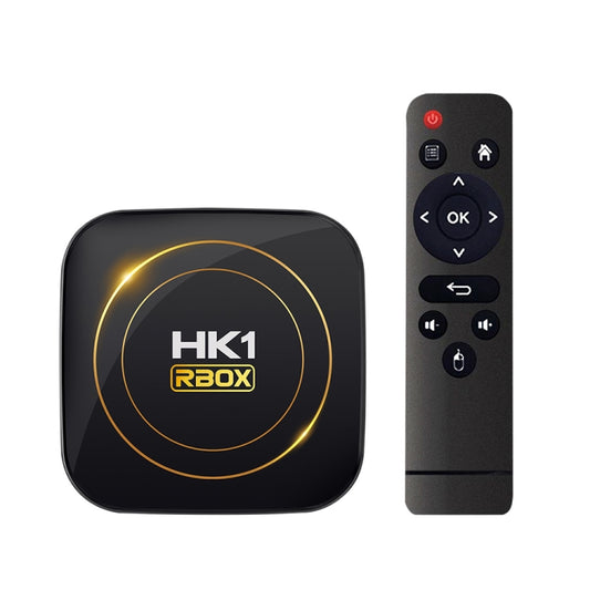 HK1 RBOX-H8S 4K Ultra HD Android 12.0 Smart TV Box with Remote Control, Allwinner H618 Quad-Core, 2GB+16GB(UK Plug) - Others by buy2fix | Online Shopping UK | buy2fix