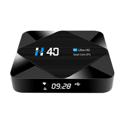 H40 4K Ultra HD Smart TV BOX Android 10.0 Media Player with Remote Control, Quad-core, RAM: 4GB, ROM: 32GB(UK Plug) - Amlogic S905 by buy2fix | Online Shopping UK | buy2fix