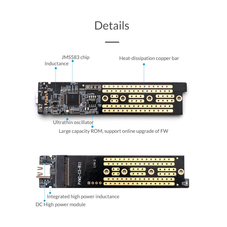 ORICO TCM2-C3 NVMe M.2 SSD Enclosure (10Gbps)(Silver) - HDD Enclosure by ORICO | Online Shopping UK | buy2fix