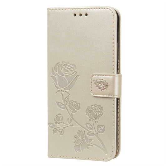 Rose Embossed Horizontal Flip PU Leather Case with Holder & Card Slots & Wallet for Huawei Honor 20(Gold) by buy2fix