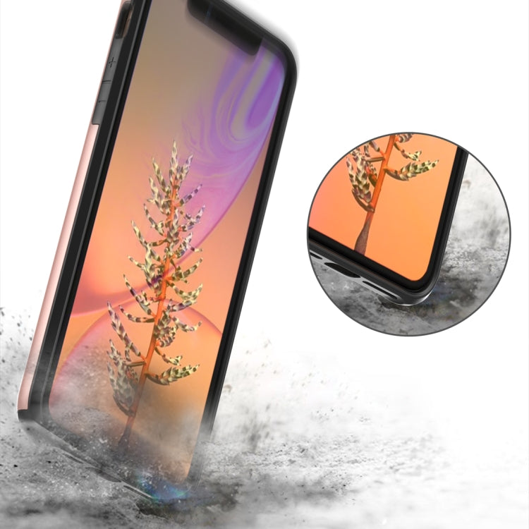 For iPhone 11 Shockproof Rugged Armor Protective Case with Card Slot (Black) by buy2fix